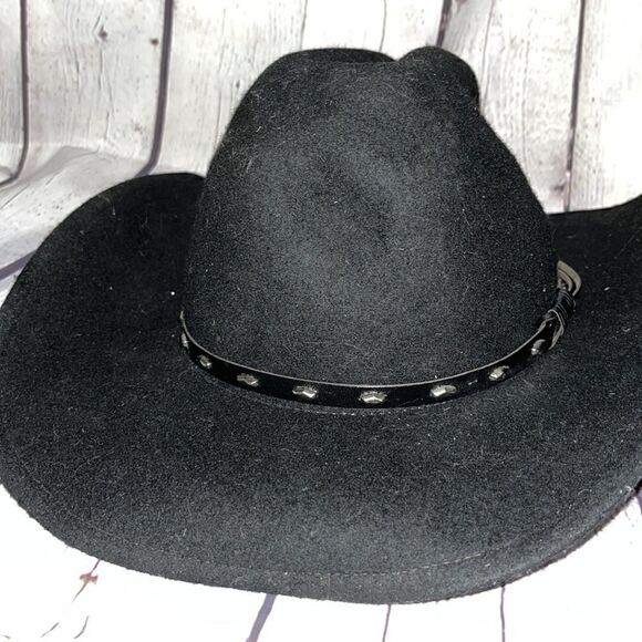 Rodeo King - Black Western Hat - Size M - Picture 2 of 3